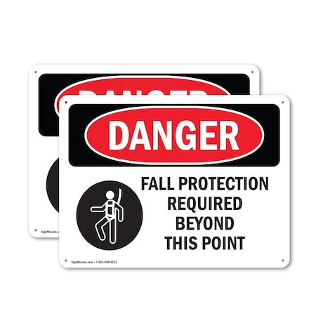 Signmission 12 in Height, 18 in Width, Plastic, Rectangle OS-2PACK-DS-P-1218-L-2551